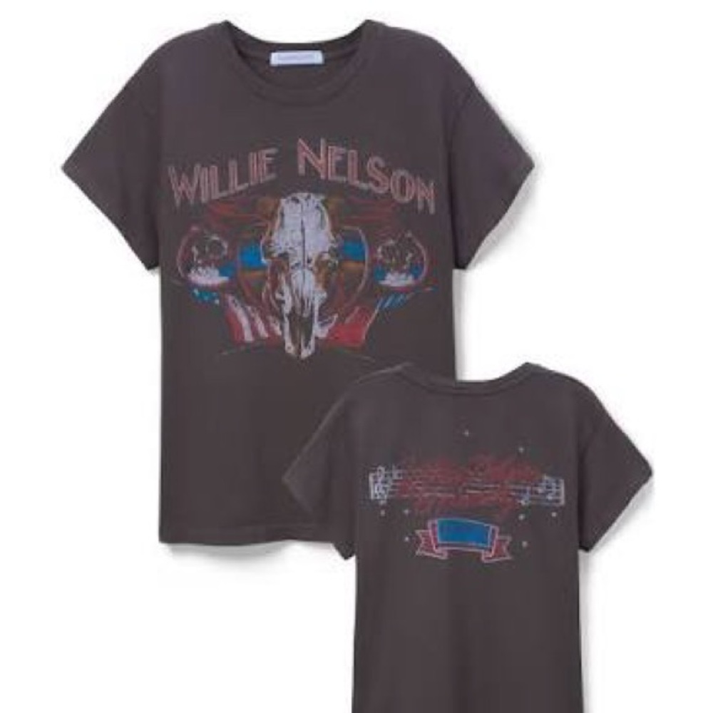 Daydreamer Willie Nelson Graphic T-Shirt - Vintage Black